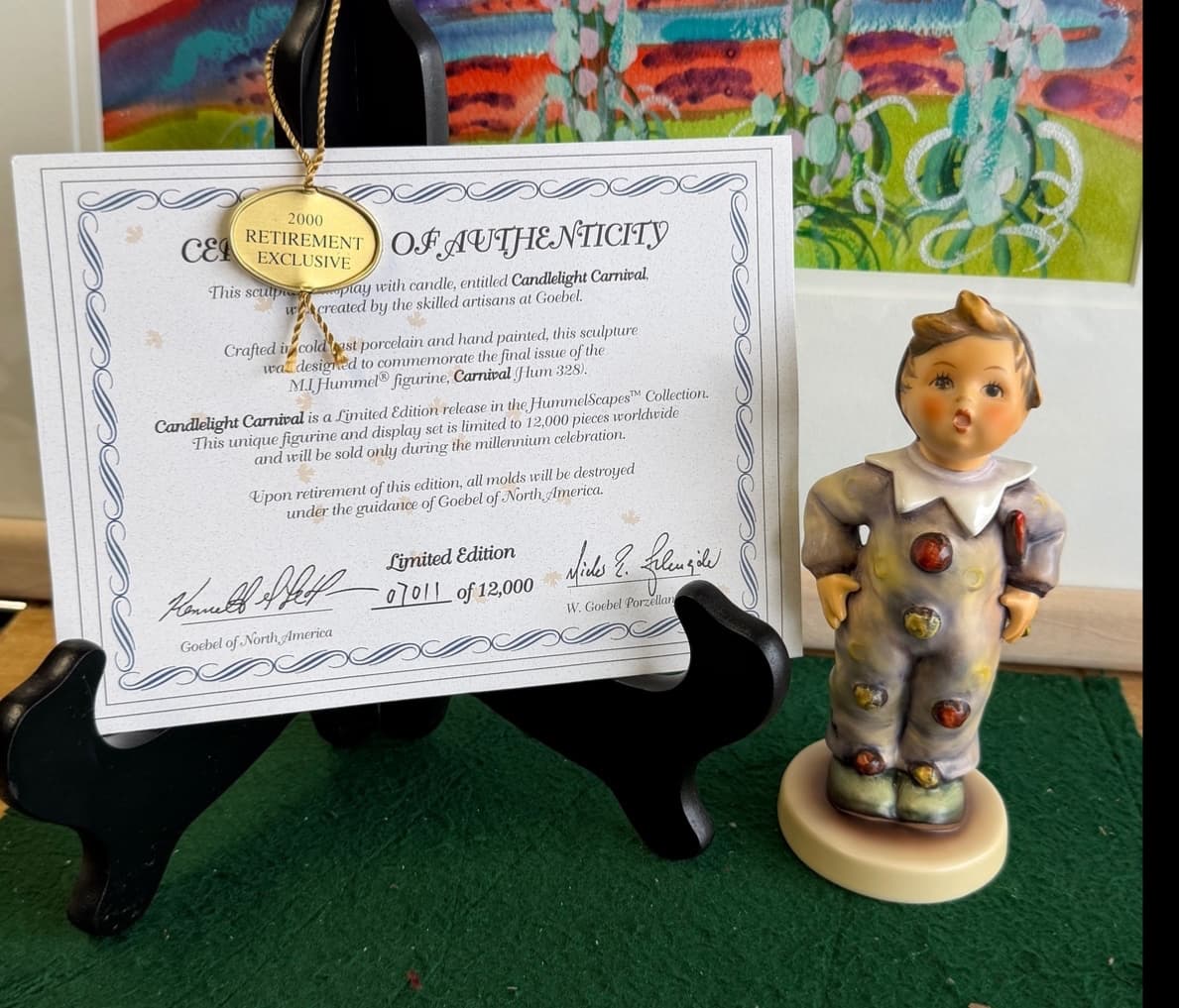 Hummel Candlelight Carnival Figurine 328 Limited Edition w/ COA Goebel Germany