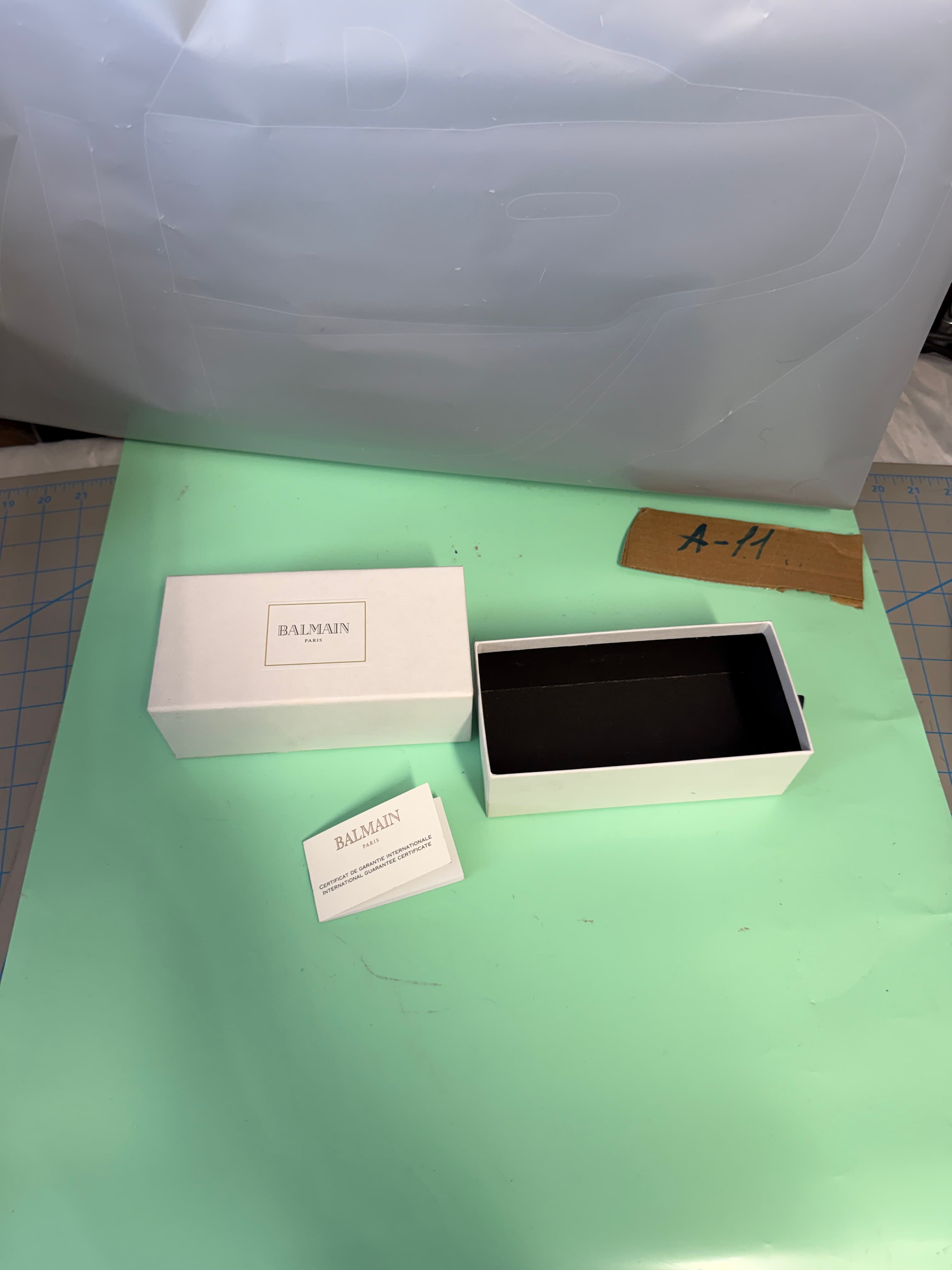 Balmain Paris Luxury Presentation Box & Guarantee Certificate