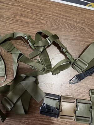 Tactical Belt with Harness and Bungee Sling – Military Style Utility Set - Thumbnail 10