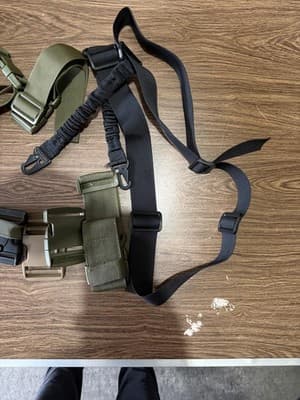 Tactical Belt with Harness and Bungee Sling – Military Style Utility Set - Thumbnail 3