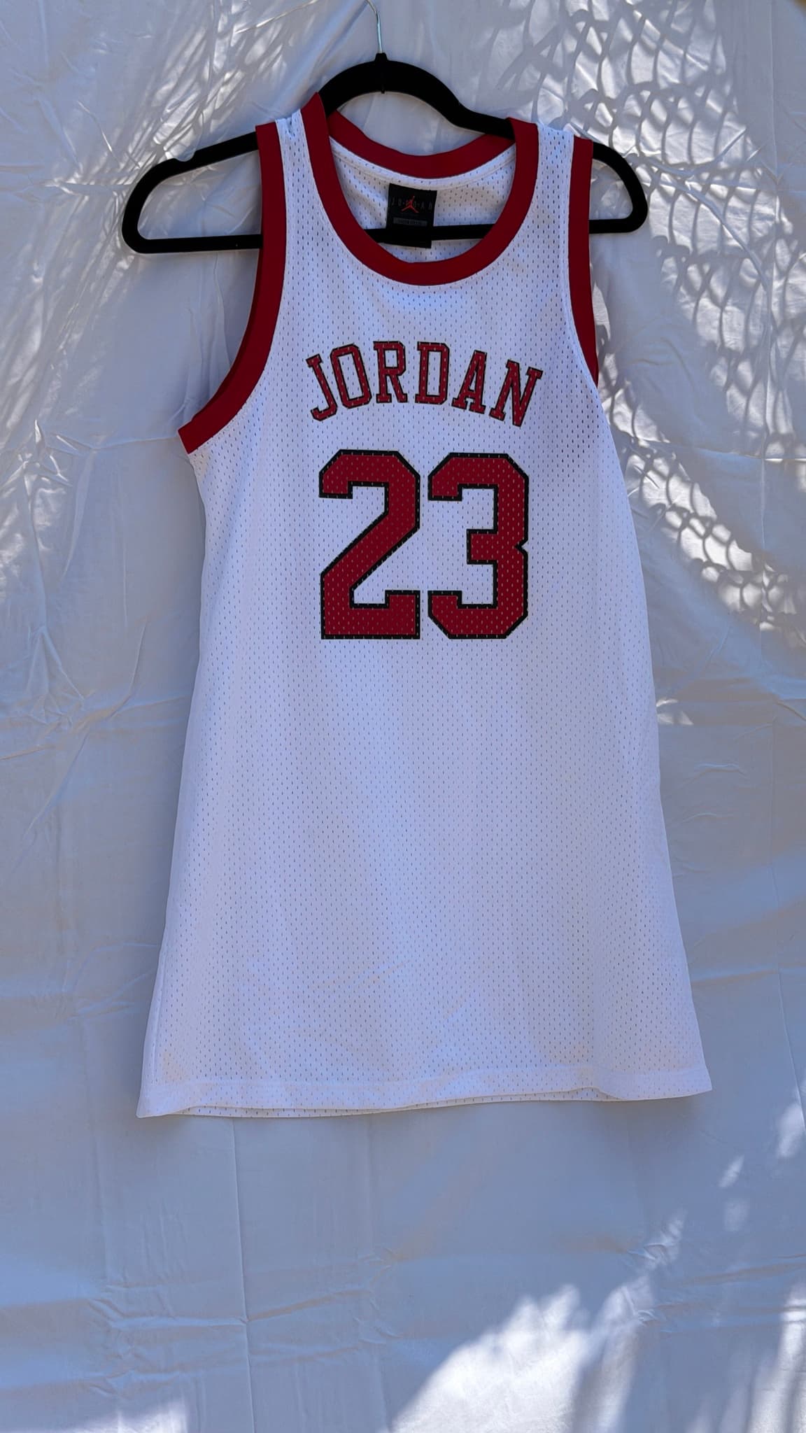 Jordan 23 Basketball Jersey Men's White Red Loose Fit Size XS
