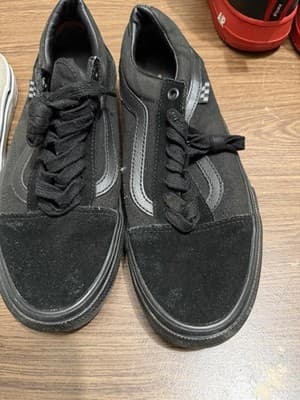 Lot of 2 Vans Shoes Men’s Size 8 – Beige Canvas & Black Suede/Canvas size 8 - Thumbnail 4