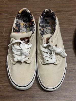 Lot of 2 Vans Shoes Men’s Size 8 – Beige Canvas & Black Suede/Canvas size 8 - Thumbnail 19