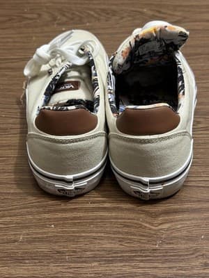 Lot of 2 Vans Shoes Men’s Size 8 – Beige Canvas & Black Suede/Canvas size 8 - Thumbnail 16