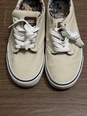 Lot of 2 Vans Shoes Men’s Size 8 – Beige Canvas & Black Suede/Canvas size 8 - Thumbnail 20