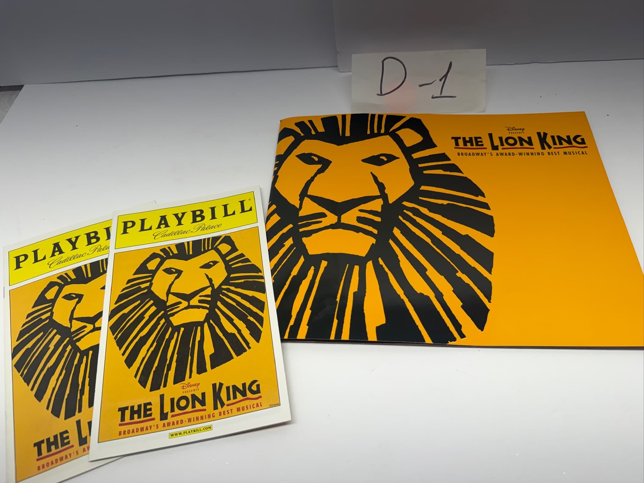 Disney The Lion King Broadway Musical Playbill Program Lot D-1