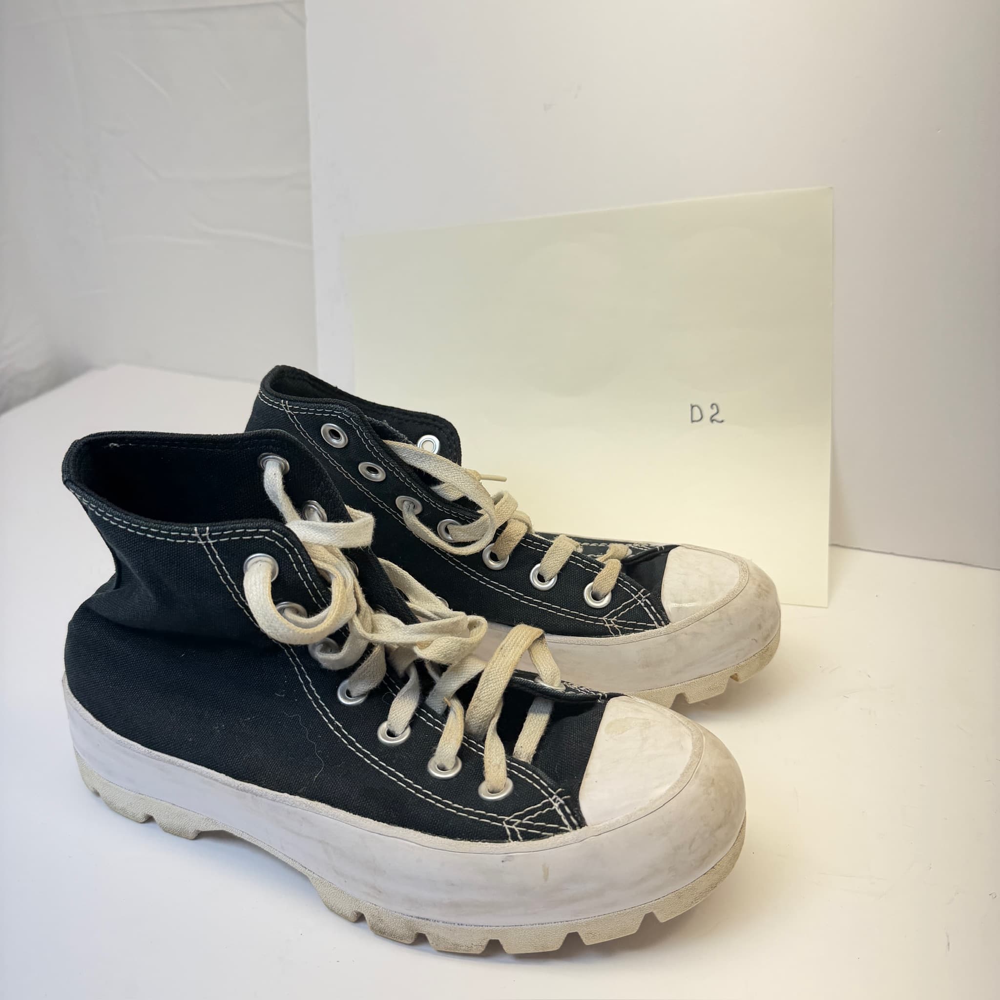 Converse Chuck Taylor All Star Lugged High Top Black Women's Shoes Size 6.5