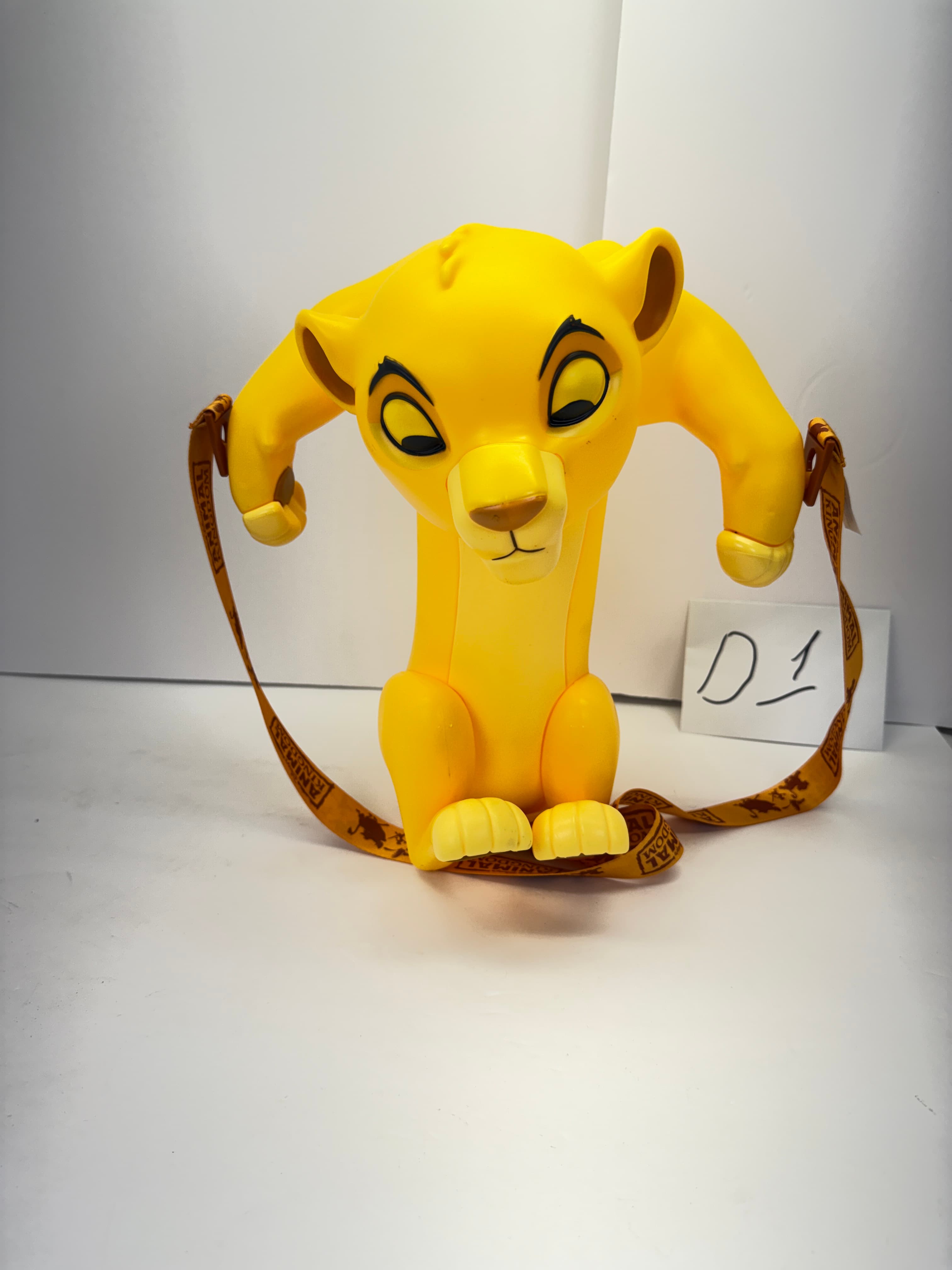 Disney The Lion King Simba Popcorn Bucket w/ Strap Animal Kingdom Collectible