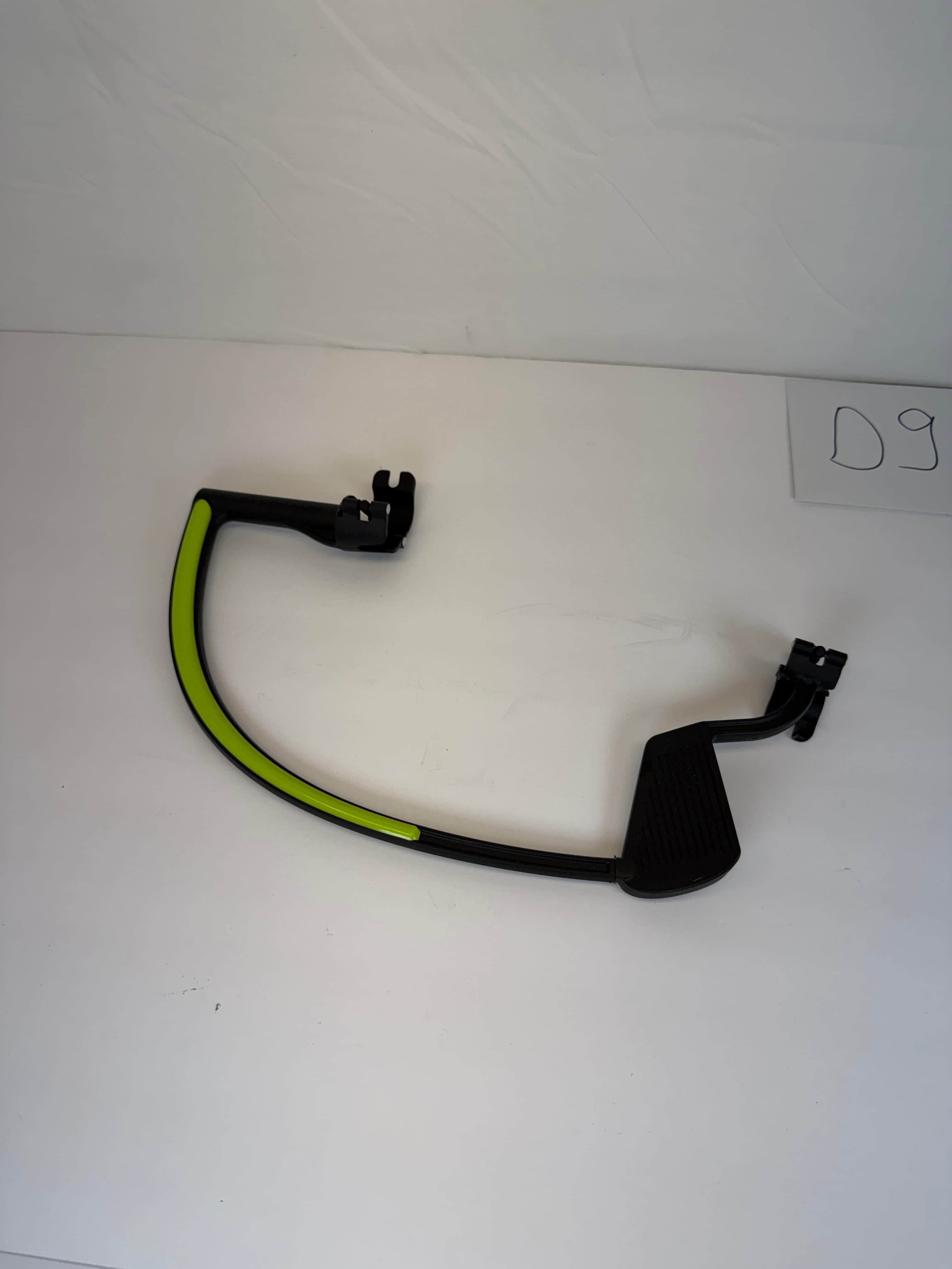 Thule Chariot CX Stroller Handlebar Assembly Black Lime Green Used