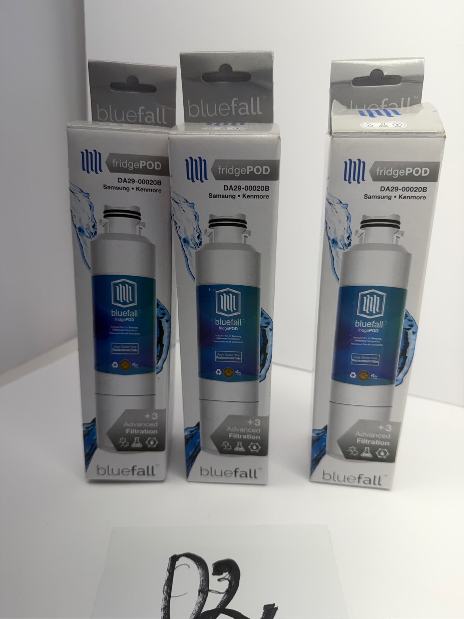3x Bluefall fridgePOD DA29-00020B Refrigerator Water Filter Samsung Kenmore New