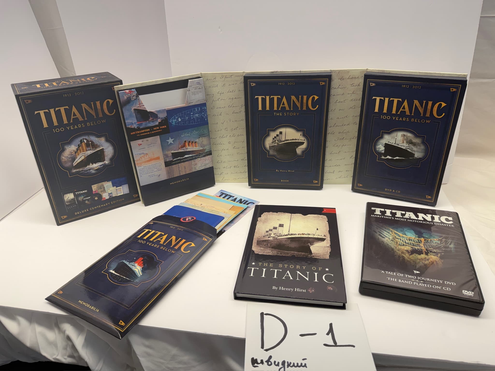 Titanic 100 Years Below Deluxe Centenary Edition Book DVD CD Memorabilia Set