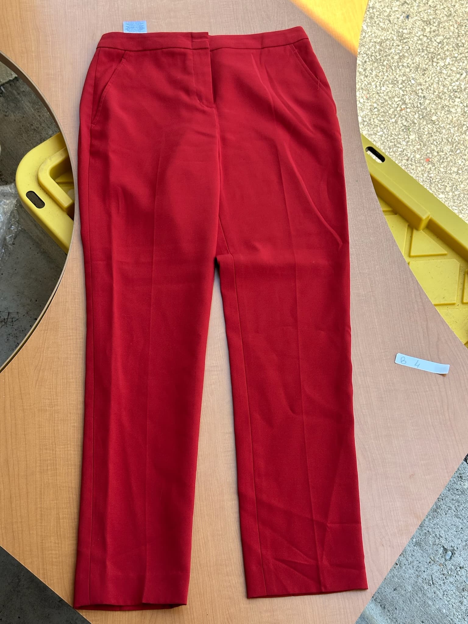 BCBGMAXAZRIA Red Tailored Dress Pants Women's Size S