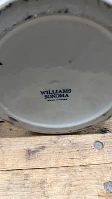 Williams Sonoma Blue White Ceramic Floral Planter Vase 16” Tall - Thumbnail 9
