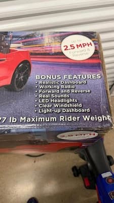 Rollplay Ford Mustang GT Convertible 6V Ride On Car Kids Toy New Open Box - Thumbnail 5