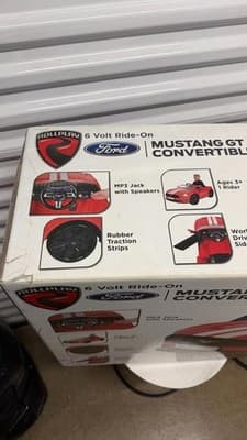 Rollplay Ford Mustang GT Convertible 6V Ride On Car Kids Toy New Open Box - Thumbnail 4