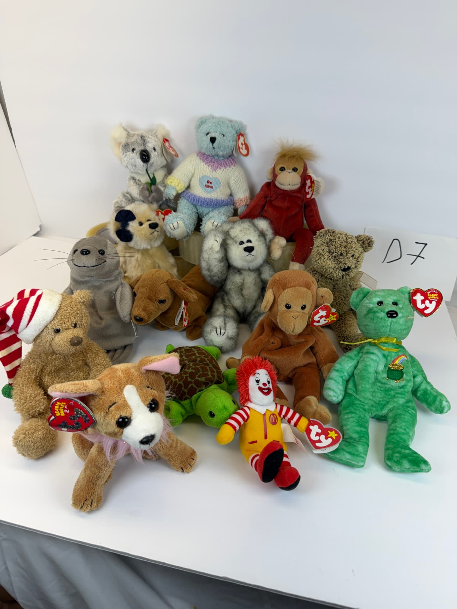 13 Ty Beanie Babies Assorted Plush Toys New With Tags Collectible Lot