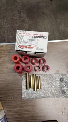 Prothane 7-206 – Polyurethane Suspension Bushing Kit – High Performance – Red - Thumbnail 3