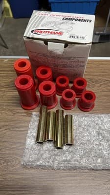 Prothane 7-206 – Polyurethane Suspension Bushing Kit – High Performance – Red - Thumbnail 2
