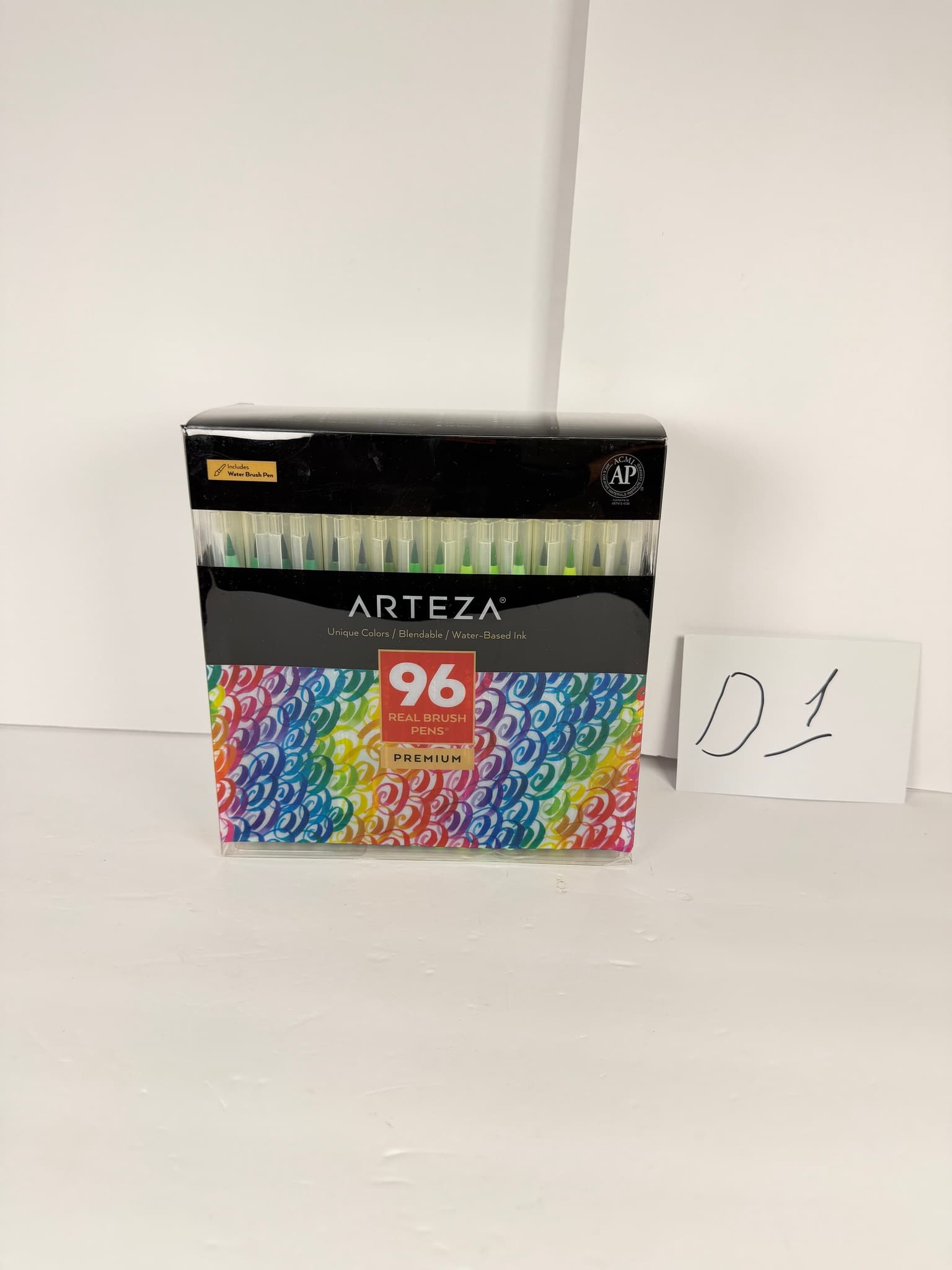 Arteza 96 Real Brush Pens Premium Blendable Water-Based Ink Set w/ Brush Pen