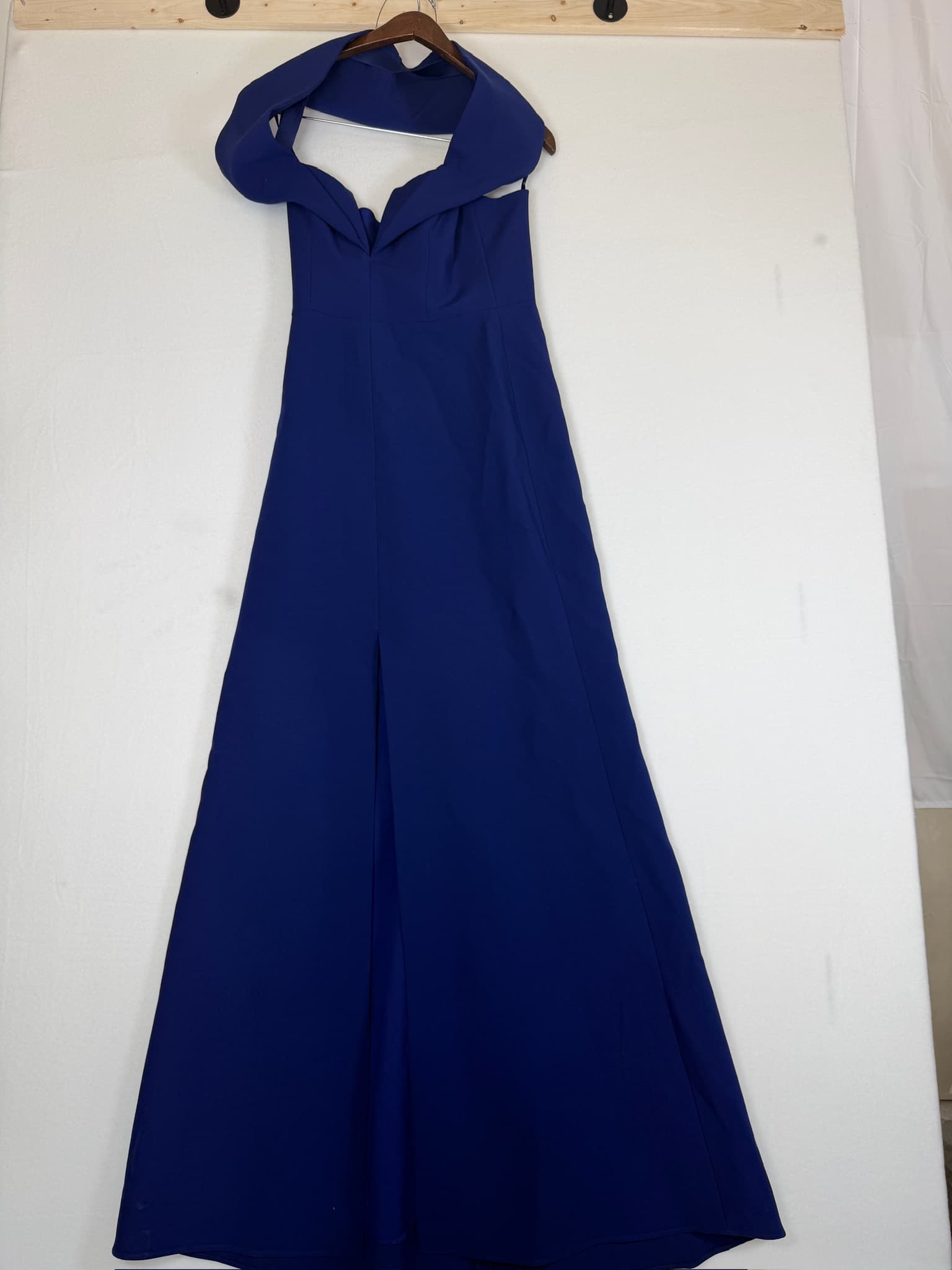 BCBGMAXAZRIA Amalie Royal Blue Strapless Maxi Dress Women's Size 2