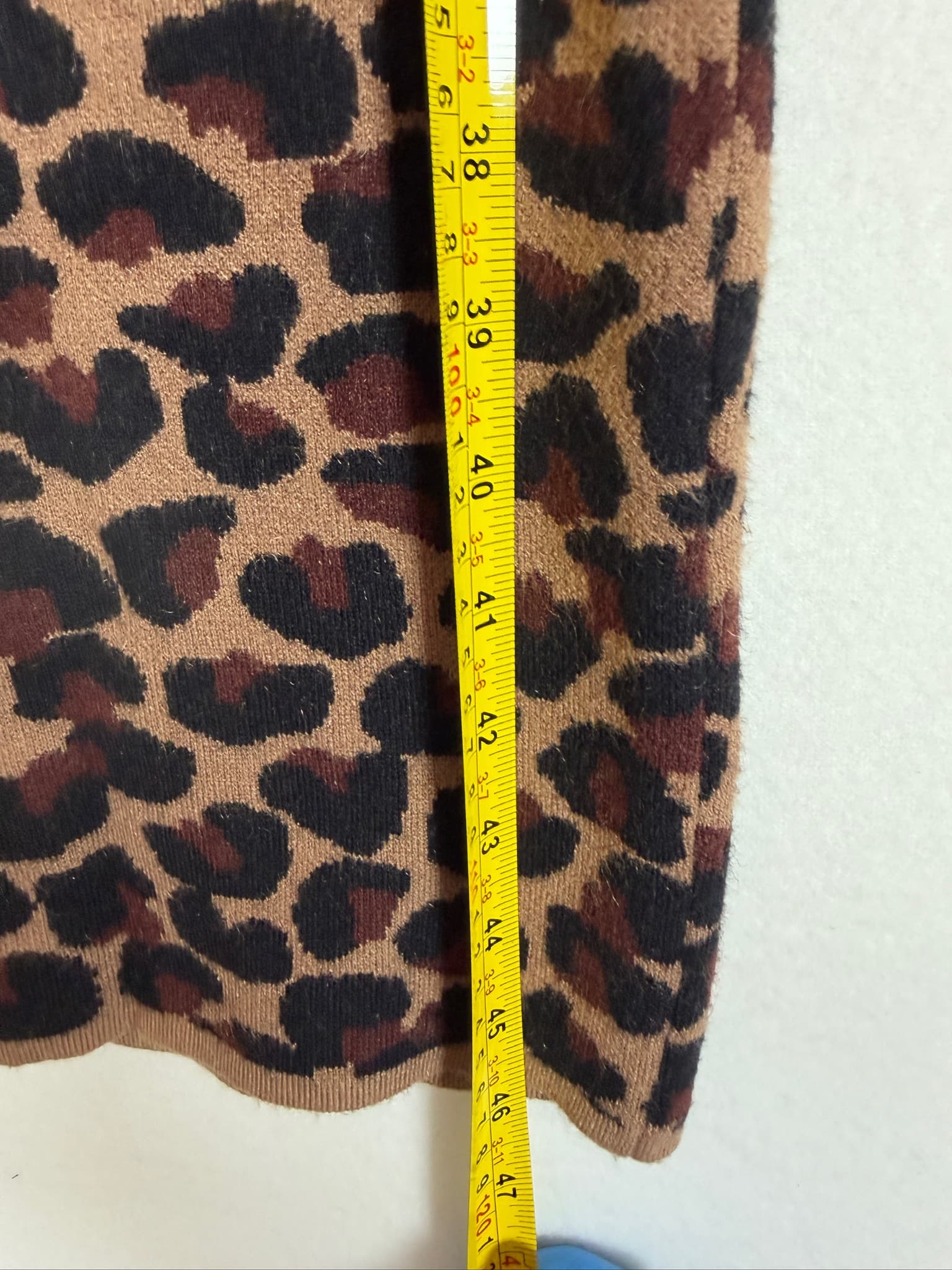 LPA Leopard Print Knit Sleeveless Scoop Neck Midi Dress XS - Thumbnail 6