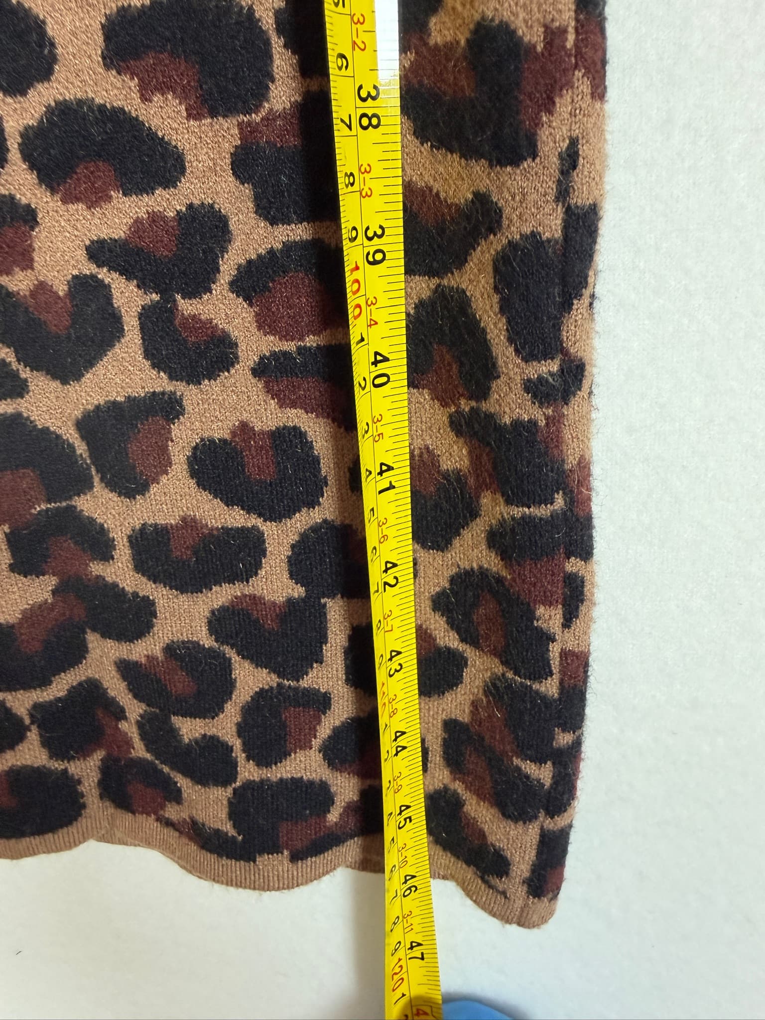 LPA Leopard Print Knit Sleeveless Scoop Neck Midi Dress XS - Thumbnail 5