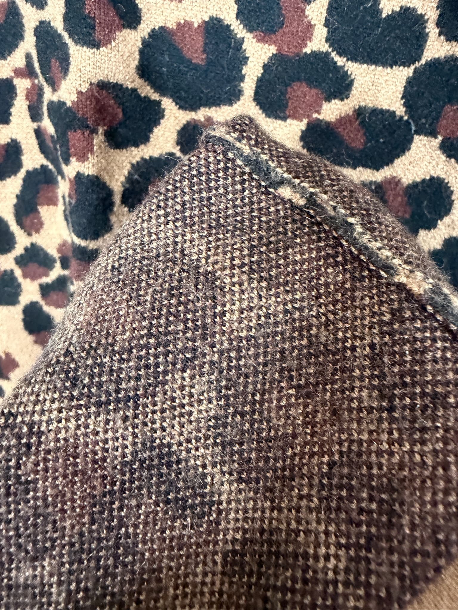 LPA Leopard Print Knit Sleeveless Scoop Neck Midi Dress XS - Thumbnail 7
