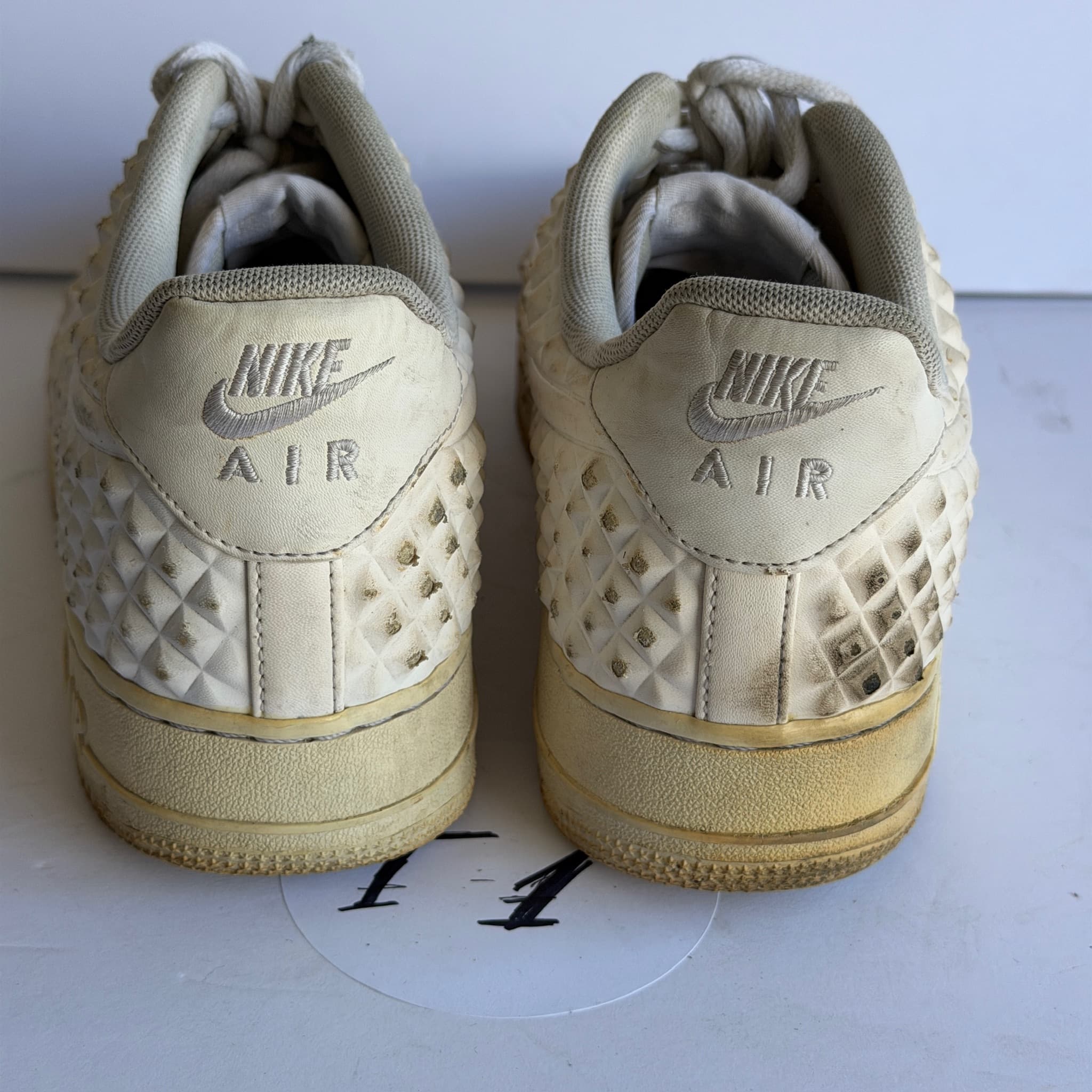 Nike Air Force 1 Men's Shoes Size 9.5 Star Embossed Used - Good - Thumbnail 6