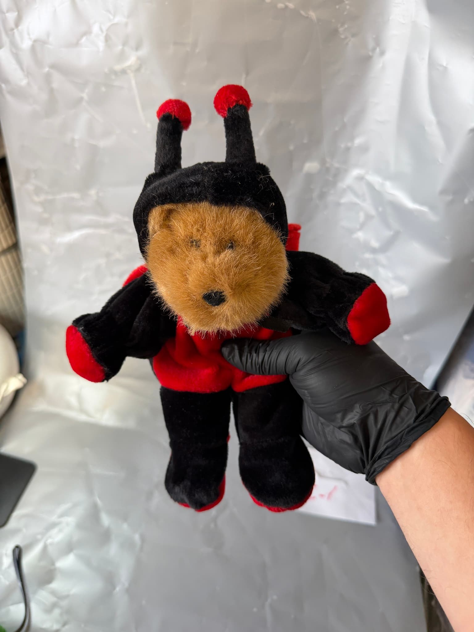 G.A.C. Ladybug Bear Plush Toy Stuffed Animal 1998 - Thumbnail 8