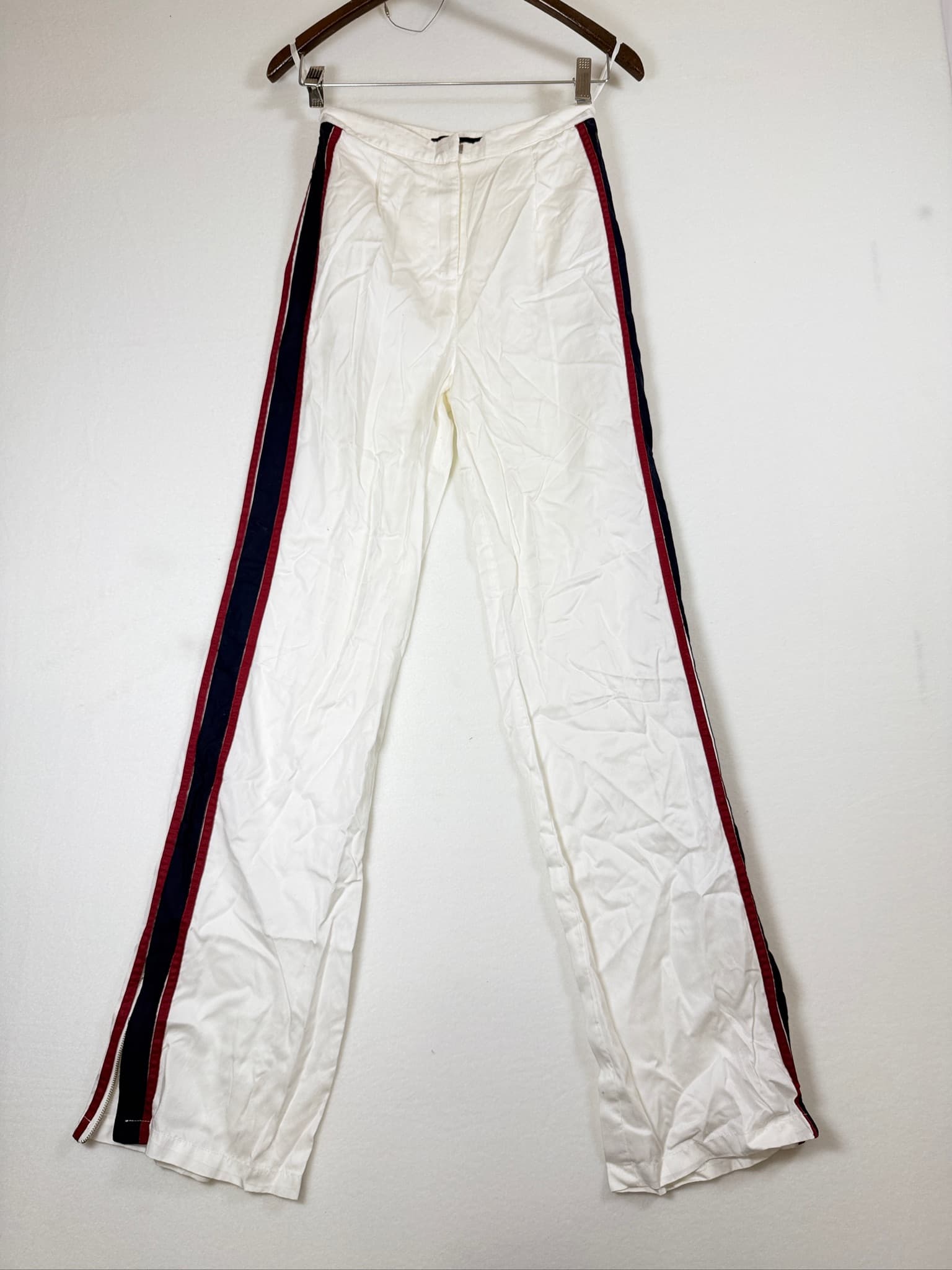 House of Harlow 1960 x REVOLVE White Wide Leg Pants w/ Side Stripe Detail Size S - Thumbnail 3