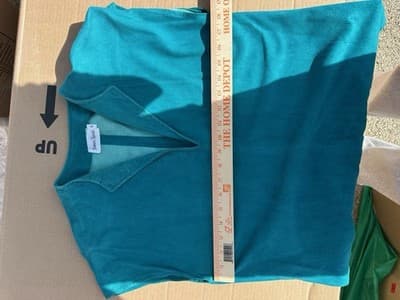 Norma Walters Suede Leather 2Pc Set Teal Top Skirt Women S Vintage - Thumbnail 13