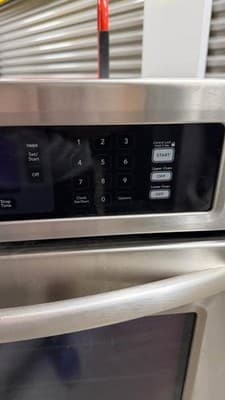KitchenAid Stainless Steel Double Wall Oven 30” Untested Good Condition - Thumbnail 2