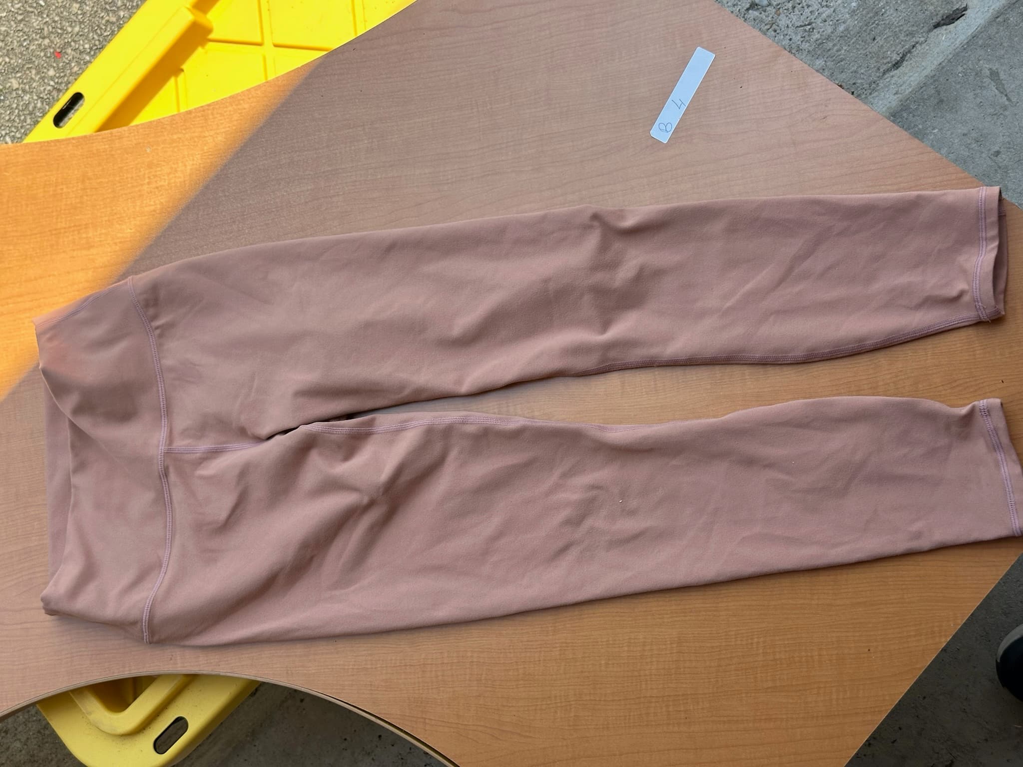 Fabletics PowerHold High Waisted Leggings Women's Size XS Pink Pockets