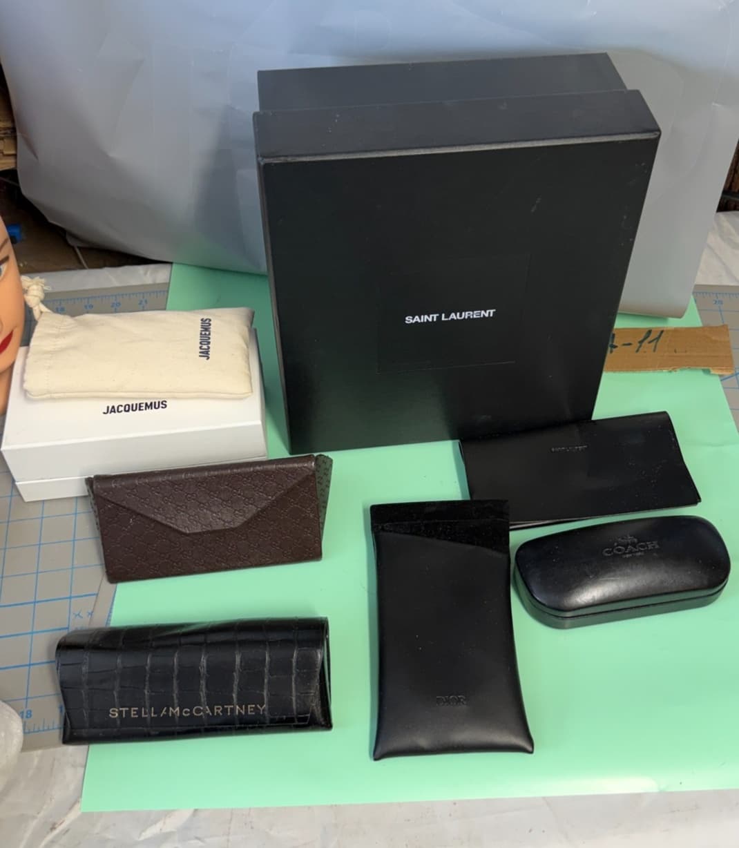 Designer Accessory Cases Lot -Saint Laurent, Gucci, Coach, Dior, Stella McCartn