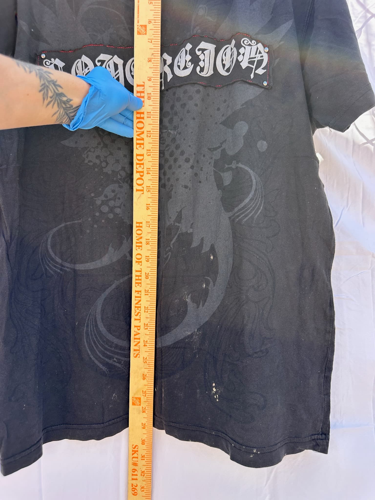 Sovereign Imperial Men's Black Graphic T-Shirt Size XL - Thumbnail 4