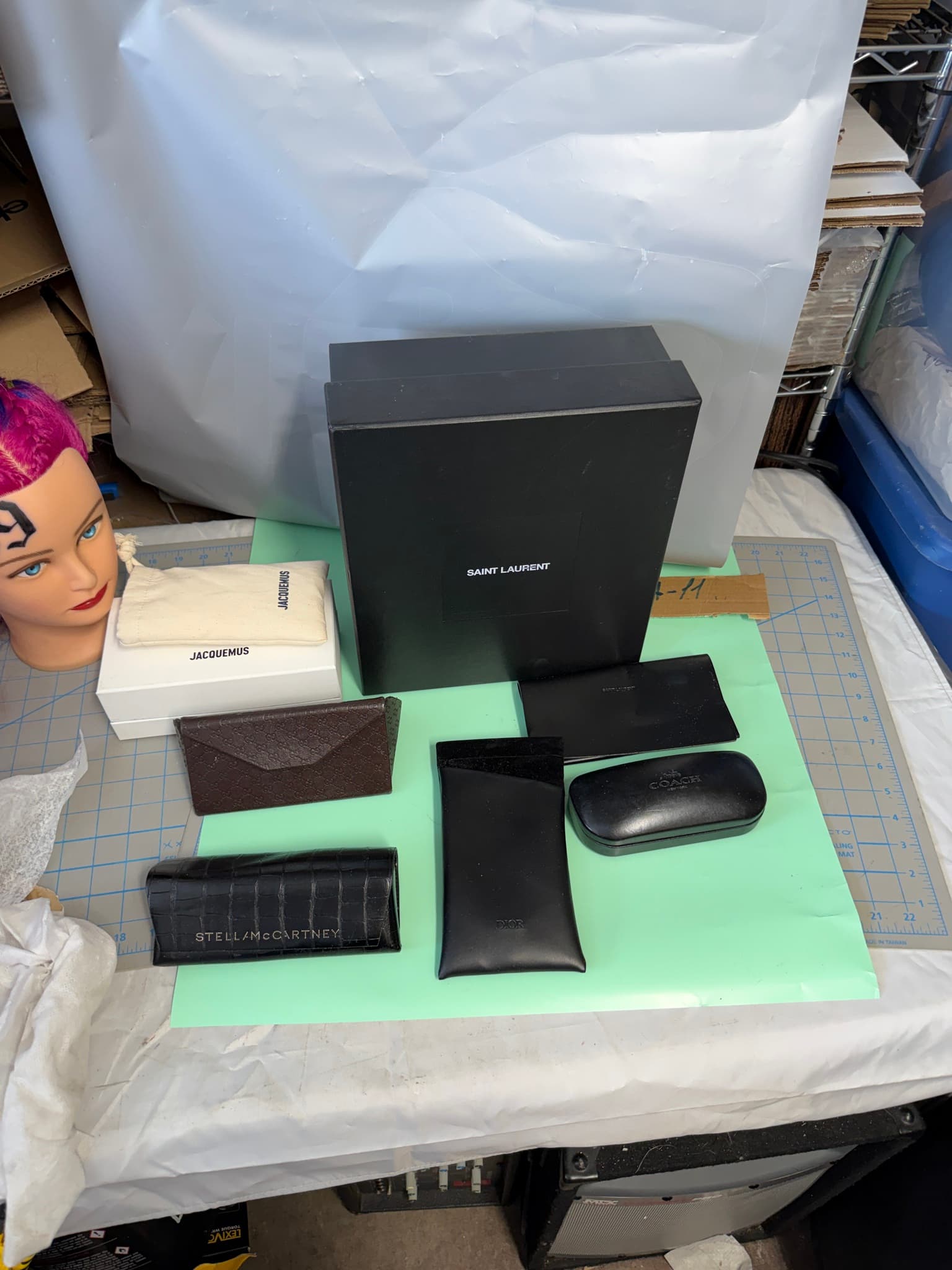 Designer Accessory Cases Lot -Saint Laurent, Gucci, Coach, Dior, Stella McCartn - Thumbnail 2
