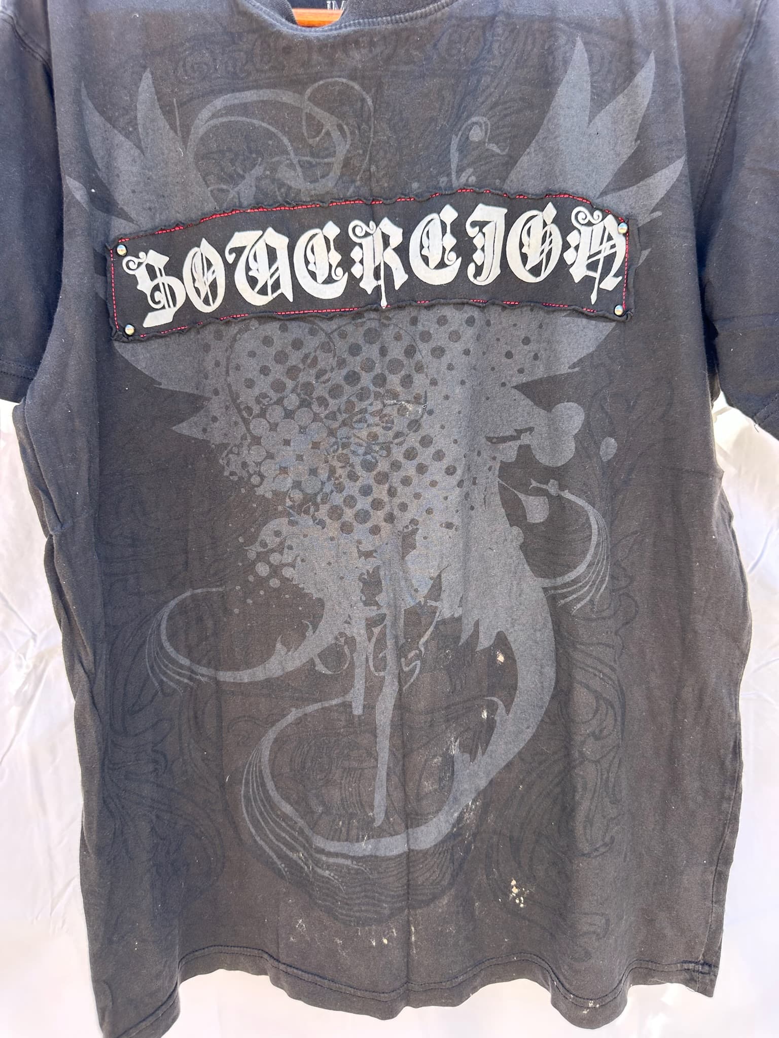 Sovereign Imperial Men's Black Graphic T-Shirt Size XL - Thumbnail 3