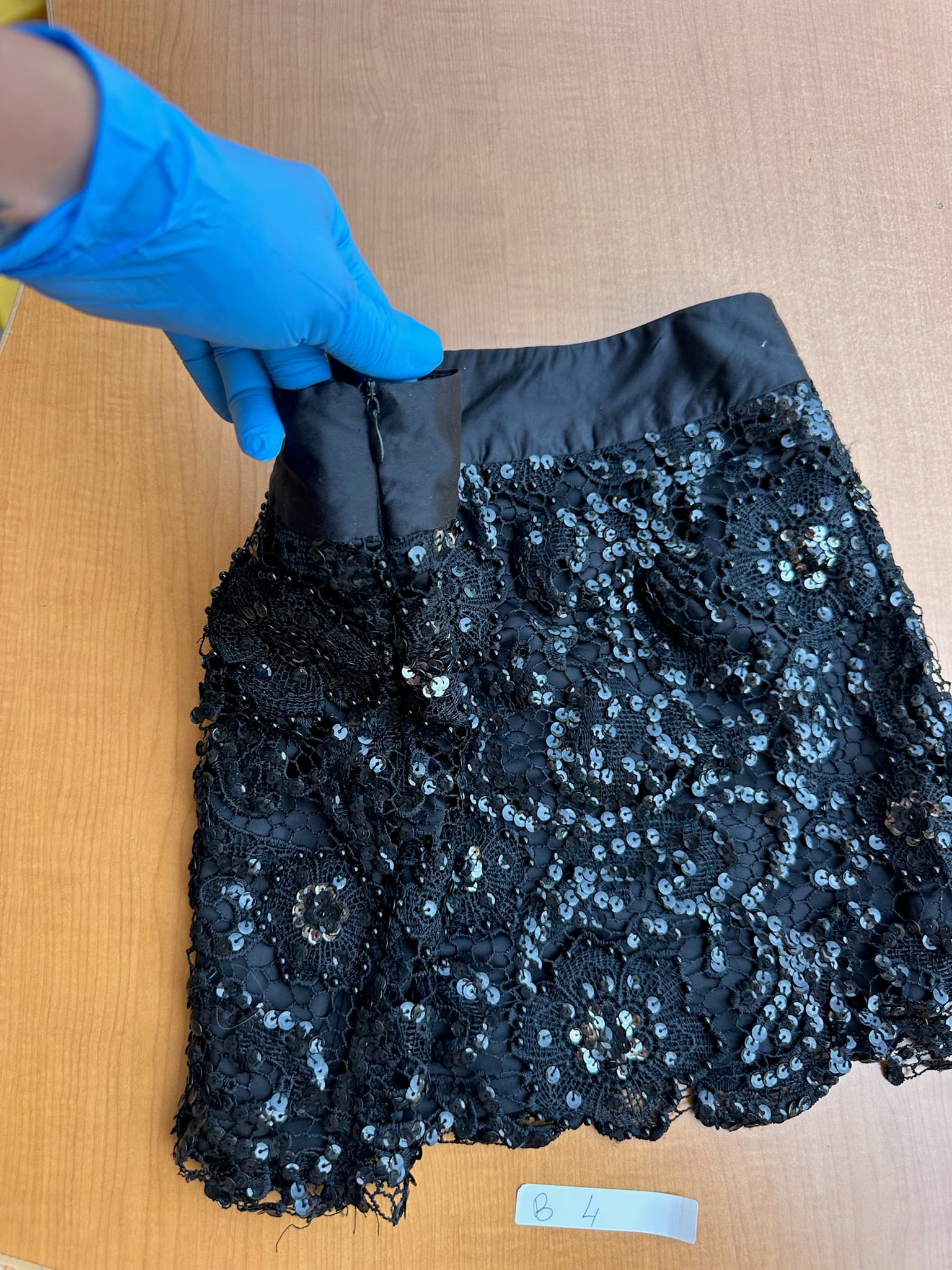 Forever 21 Black Sequin Lace Mini Skirt Women's Size S/P - Thumbnail 6