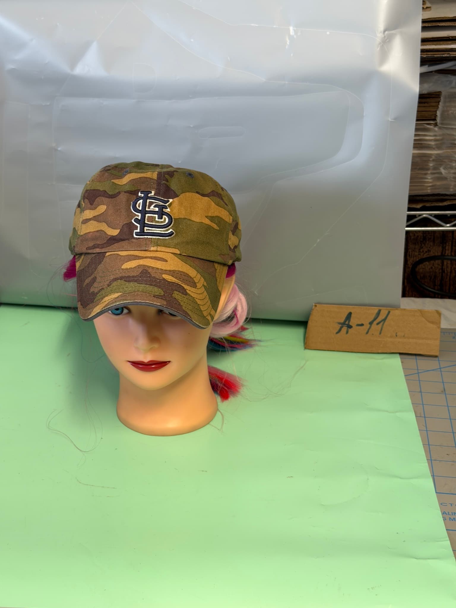 The Franchise St. Louis Cardinals Camo Fitted Baseball Cap Size S - Thumbnail 2