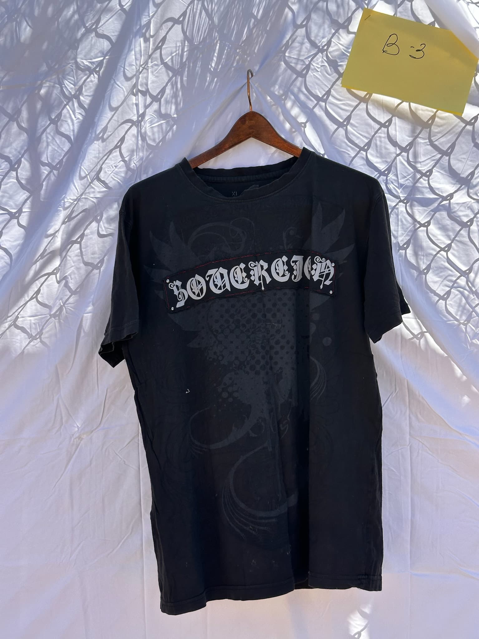 Sovereign Imperial Men's Black Graphic T-Shirt Size XL
