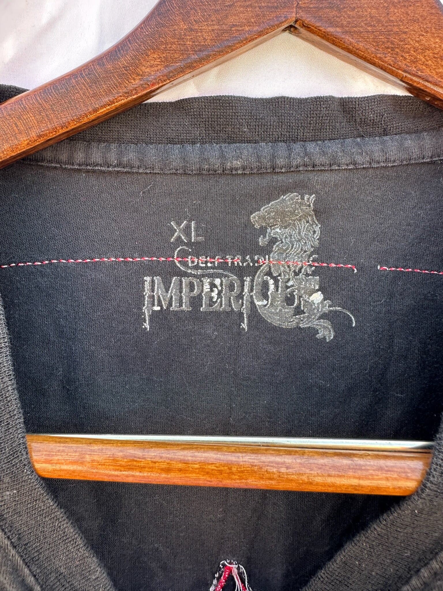 Sovereign Imperial Men's Black Graphic T-Shirt Size XL - Thumbnail 2