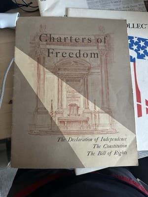 Charters of Freedom 1952 Declaration of Independence Constitution Bill of Rights