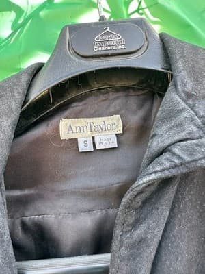 Ann Taylor Black Suede 2Pc Set Jacket Skirt Women S Vintage - Thumbnail 2