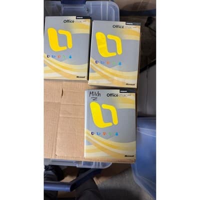 Lot of 5 Microsoft Office Mac 2008 Upgrade Software Boxeswith Discs X13-85391-02 - Thumbnail 2