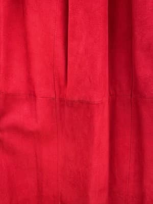 Mark Shale Red Leather Skirt Women M Pleated Midi Button Detail - Thumbnail 6