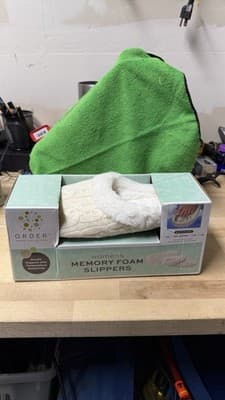 Order Home Collection Women’s Memory Foam Slippers Size MED 9–10 Cozy