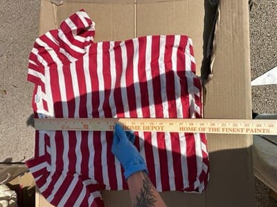 Norman Marcus Skirt Set Red White Striped Size 8 Cotton Vintage - Thumbnail 11