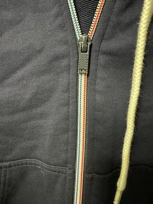 Lacoste LIVE Navy Full Zip Hoodie Crocodile Logo Drawstring Size 4 - Thumbnail 6