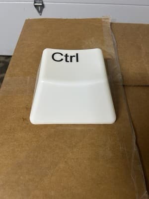 Giant “Ctrl” Key LED Lamp – Battery Powered – Novelty Desk Light - Thumbnail 2
