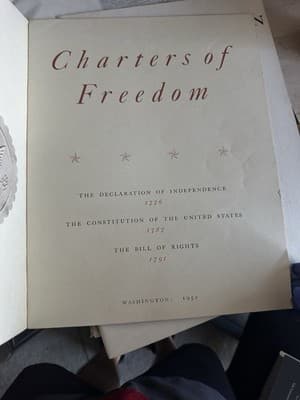 Charters of Freedom 1952 Declaration of Independence Constitution Bill of Rights - Thumbnail 2